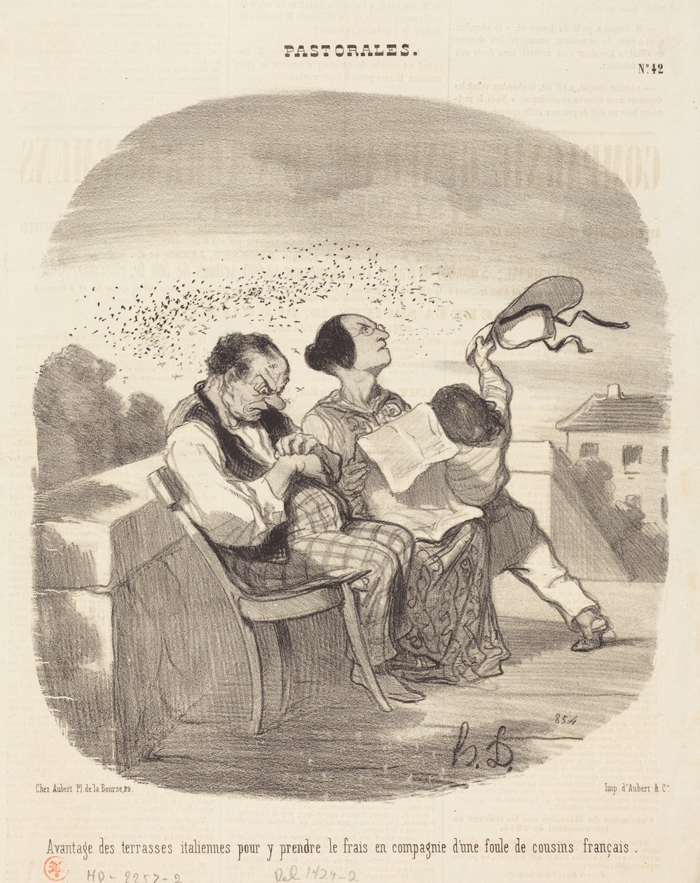 Voordelen van Italiaanse terrassen... door Honoré Daumier