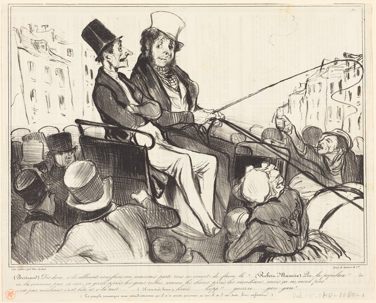 Bertrand, zeg eens, zouden ze ons misschien... door Honoré Daumier