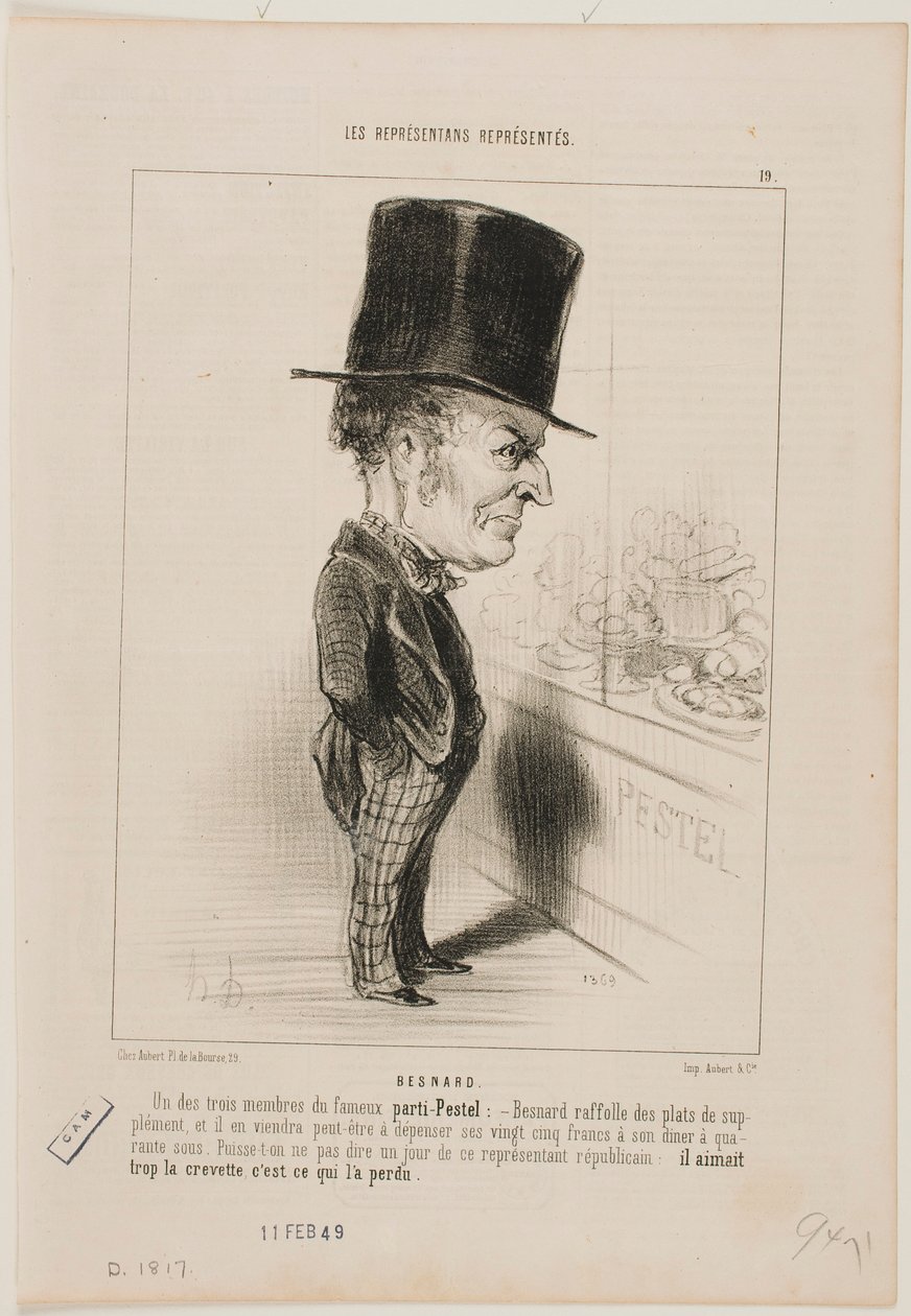 Besnard door Honoré Daumier