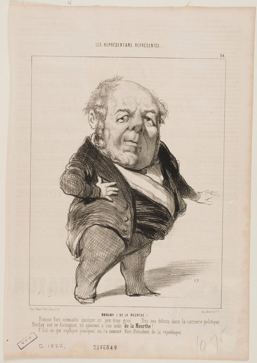 Boulay (de la Meurthe) door Honoré Daumier