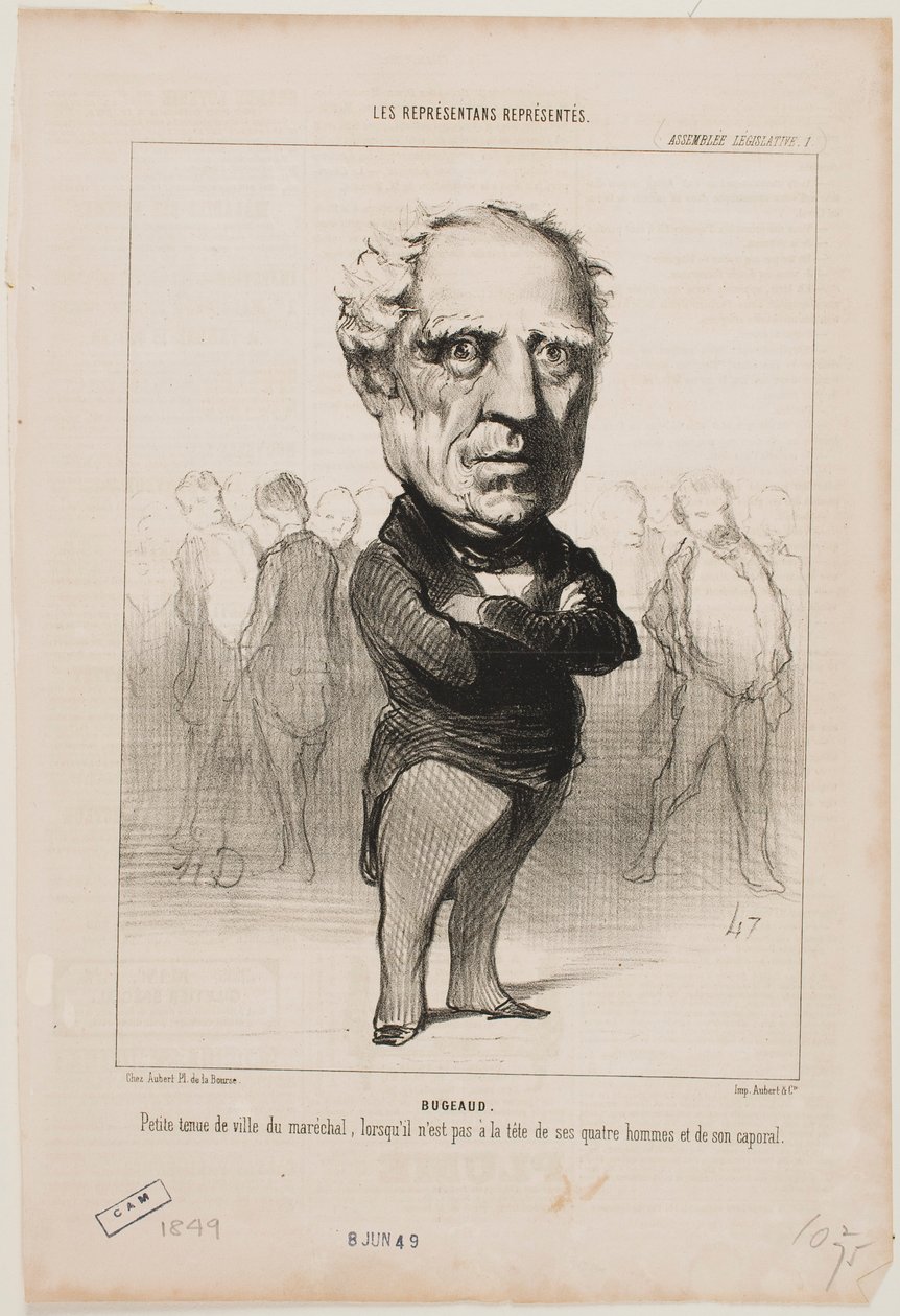 Bugeaud door Honoré Daumier