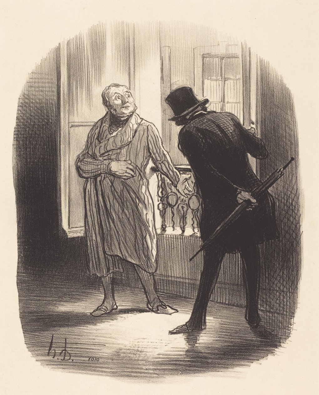 Deze accommodatie is een beetje duur, voor de Place Royale... door Honoré Daumier