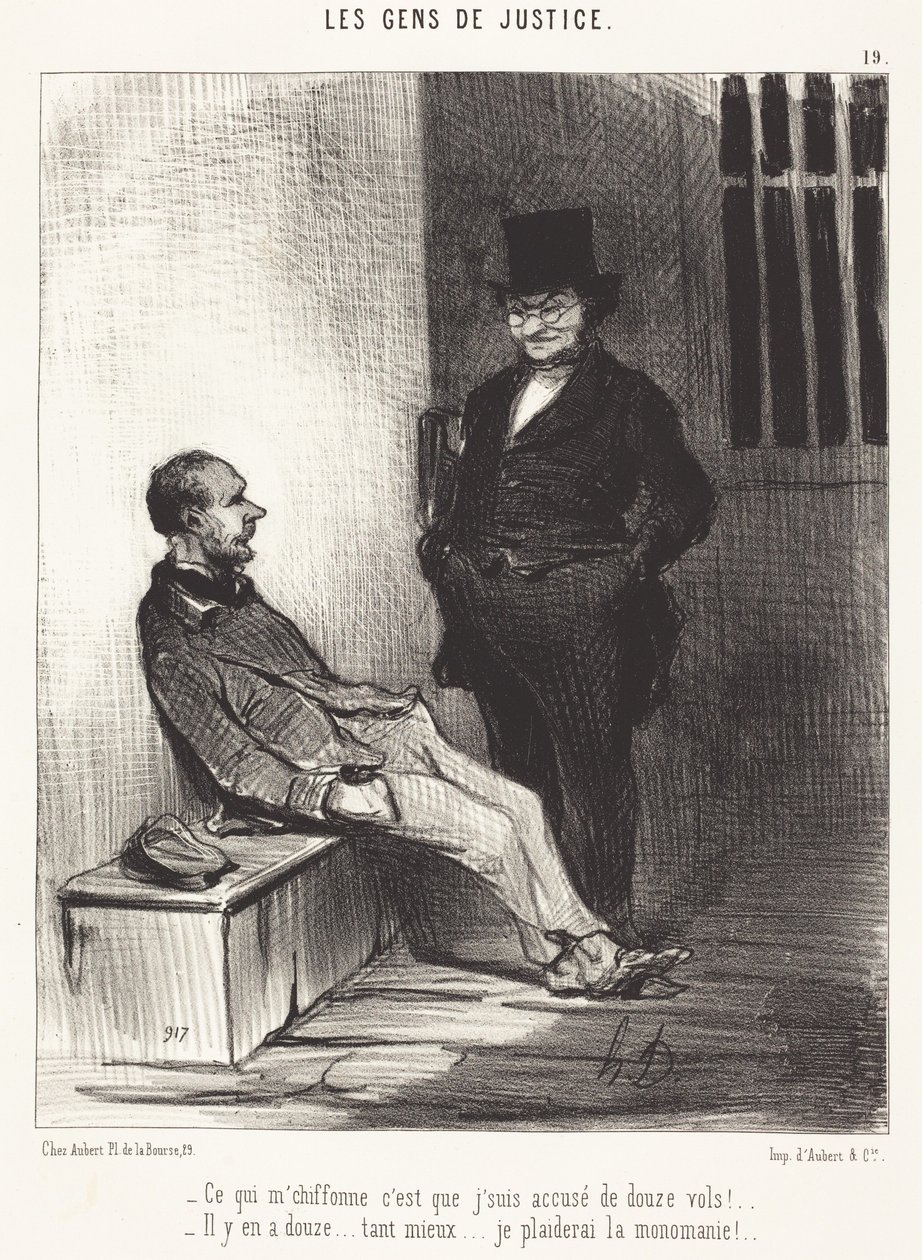 Wat me echt irriteert, is... twaalf vluchten!... door Honoré Daumier