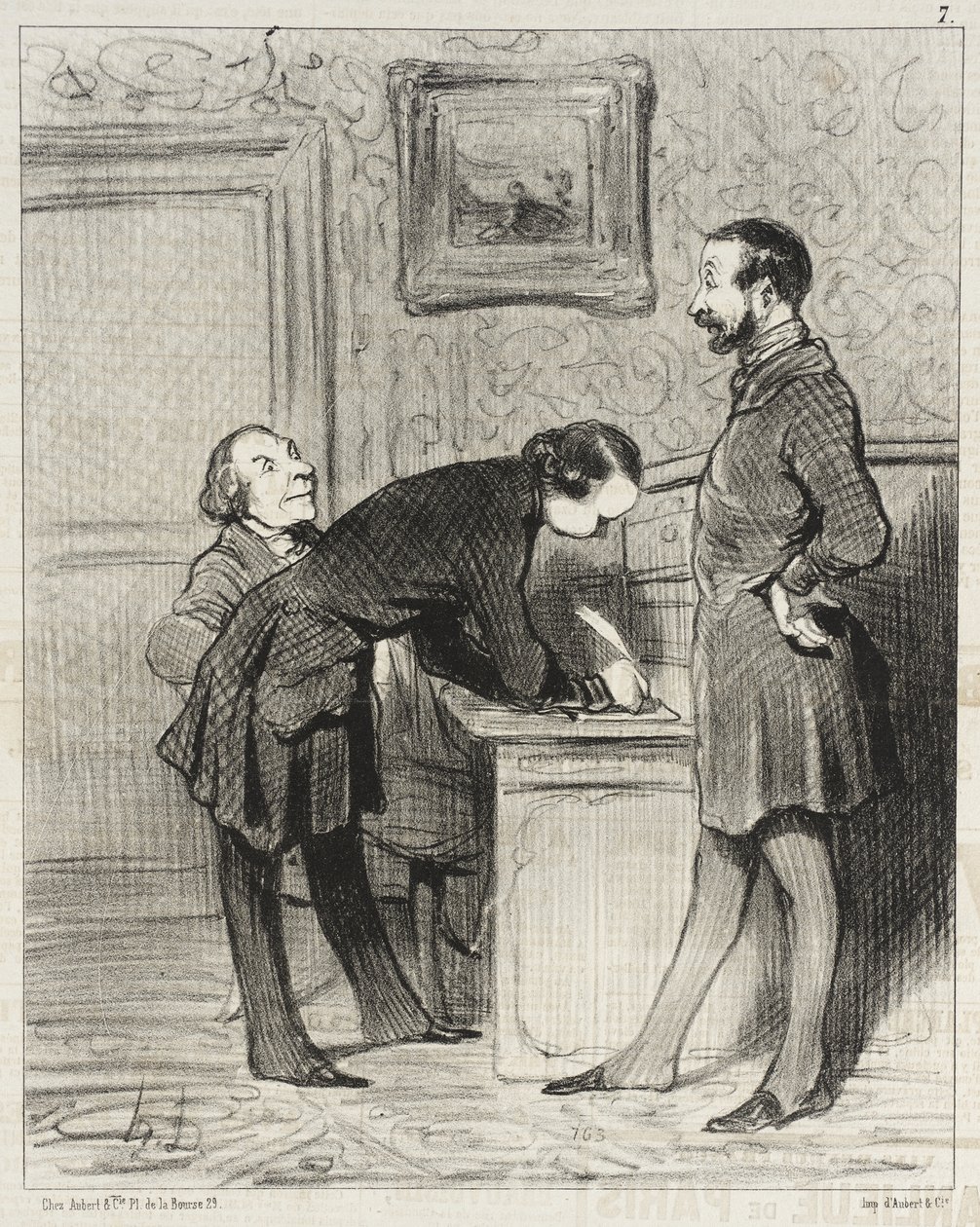 Dat komt toch juist omdat het je vriend is... door Honoré Daumier
