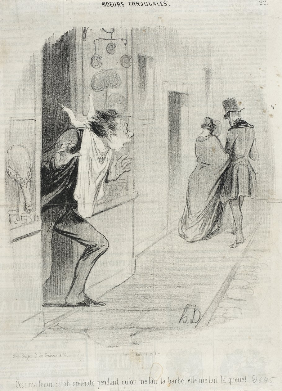 Dat is mijn vrouw!!... door Honoré Daumier