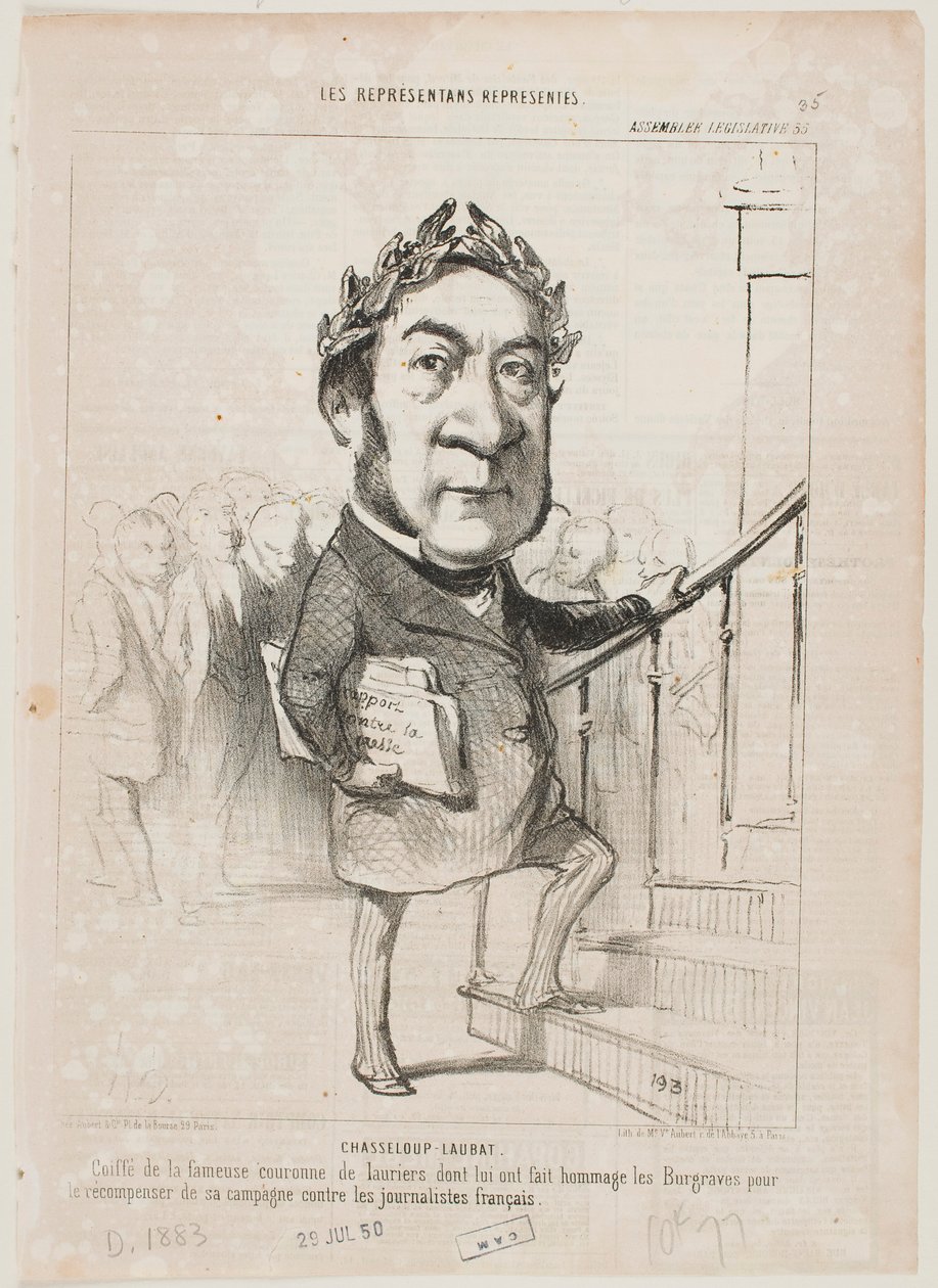 Chasseloup-Laubat door Honoré Daumier