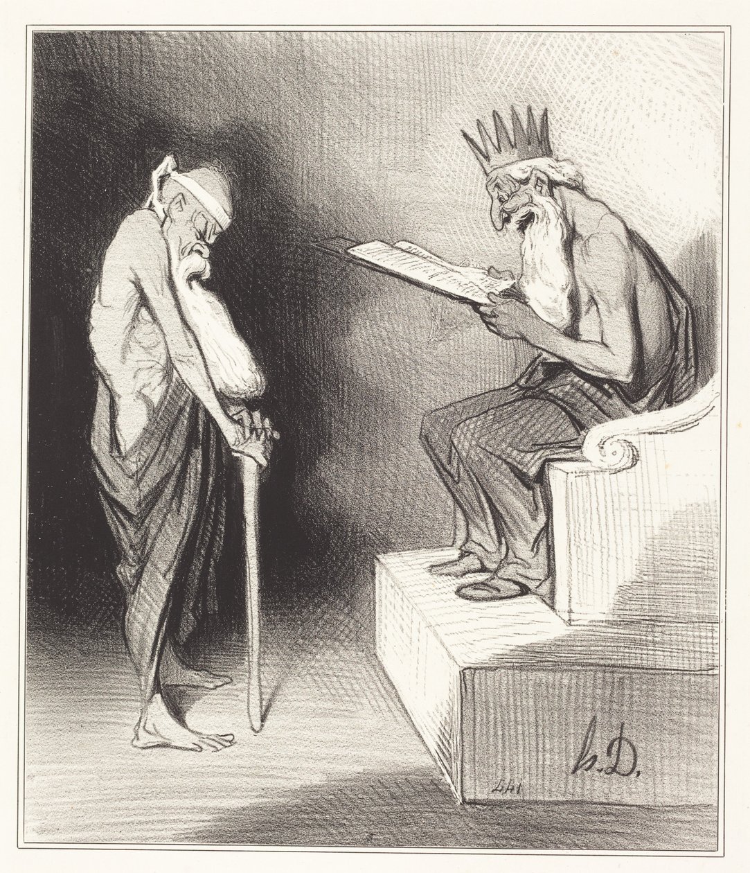 Clémence van Minos door Honoré Daumier