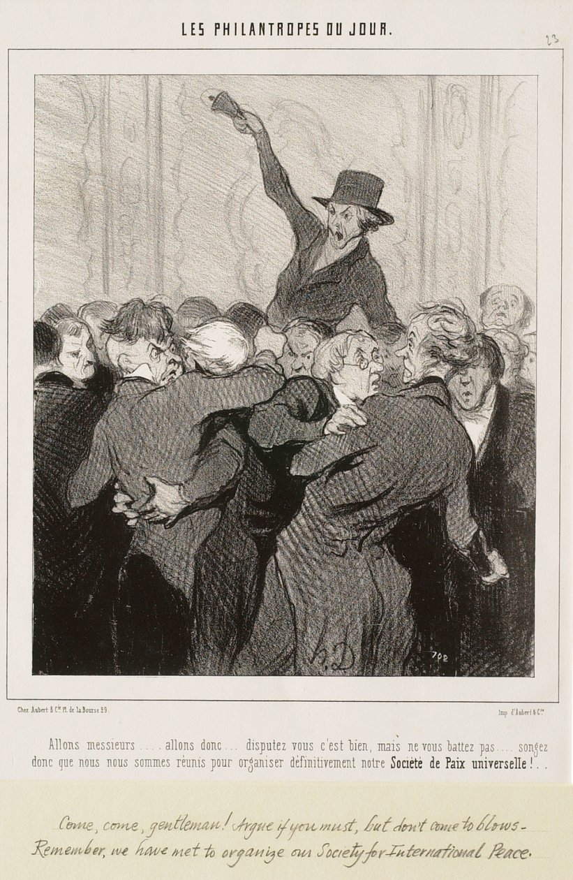 Kom op, heren... Maak ruzie, dat is goed door Honoré Daumier