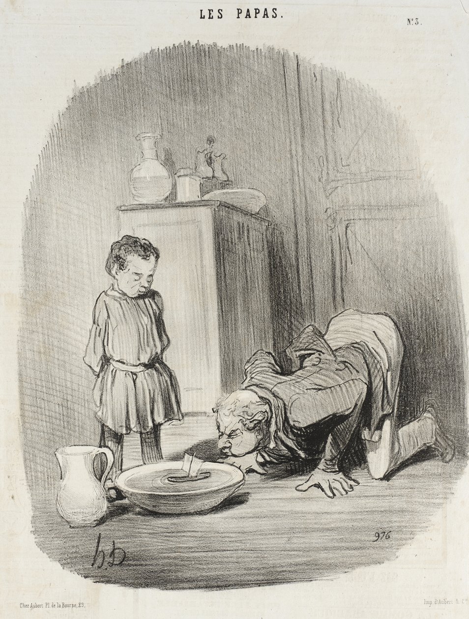 Hoe men jonge mensen de smaak voor de scheepvaart bijbrengt door Honoré Daumier