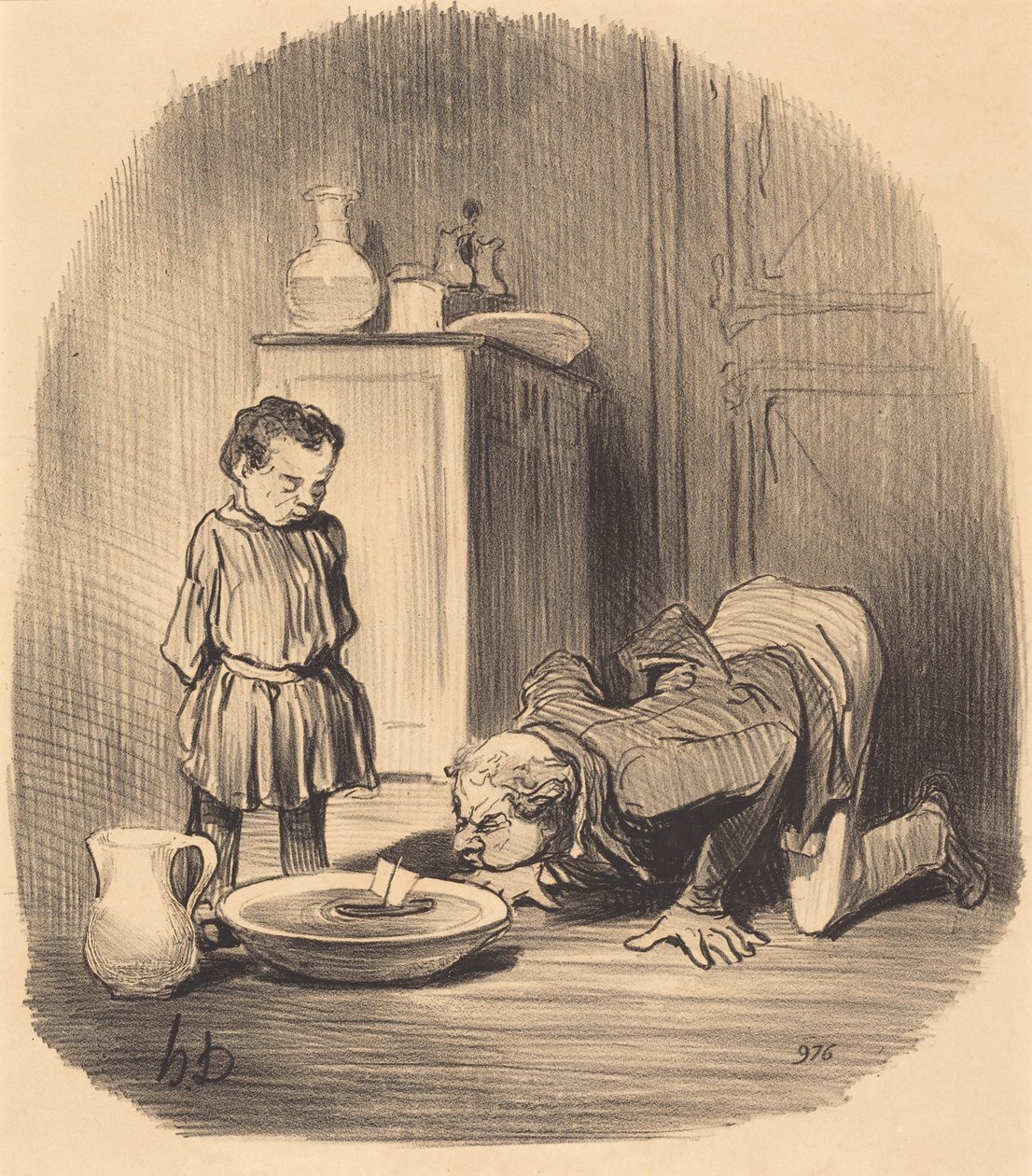 Hoe we... de liefde voor het zeilen bijbrengen door Honoré Daumier