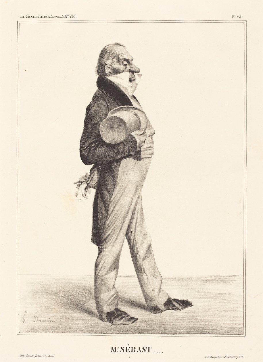 Graaf Horace Sébastiani door Honoré Daumier