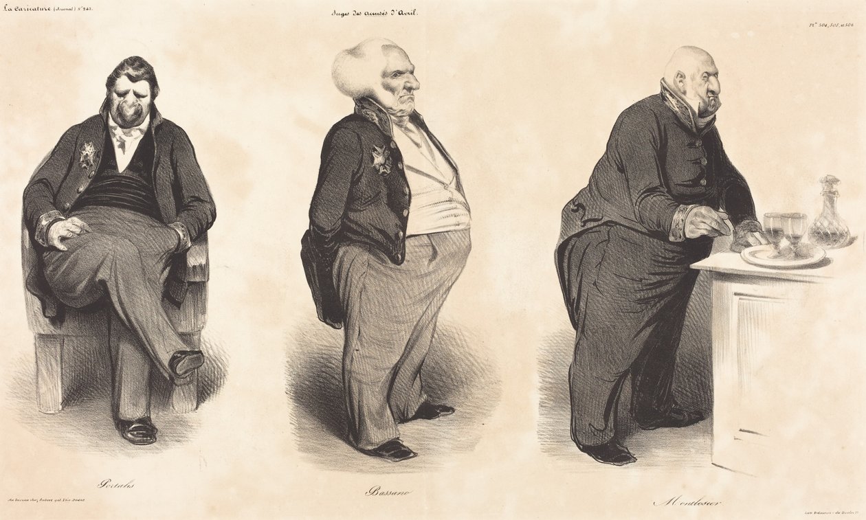 Graaf Portalis – Hertog van Bassano – Graaf van Montlosier door Honoré Daumier