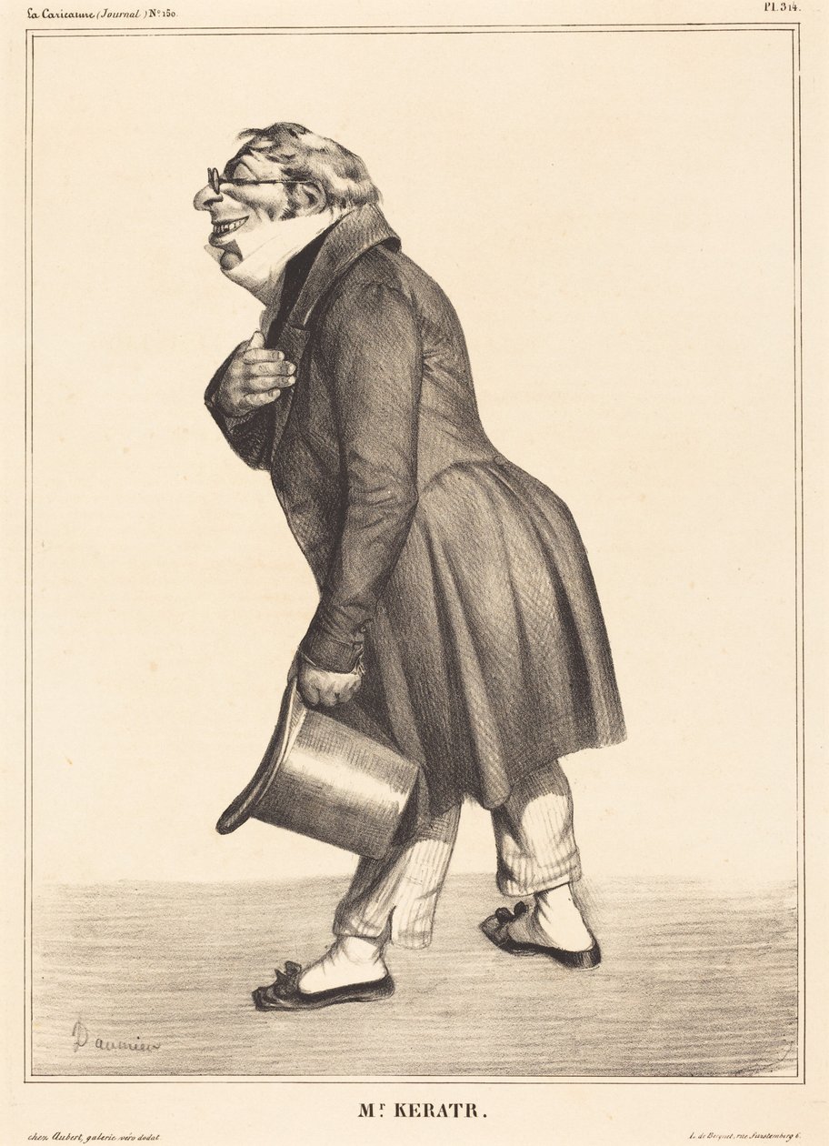Graaf de Kératry door Honoré Daumier