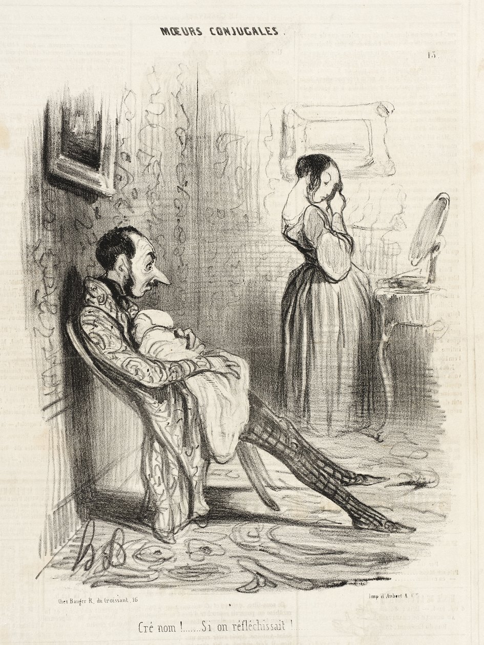 Verdorie!... Als we eens nadachten!... door Honoré Daumier