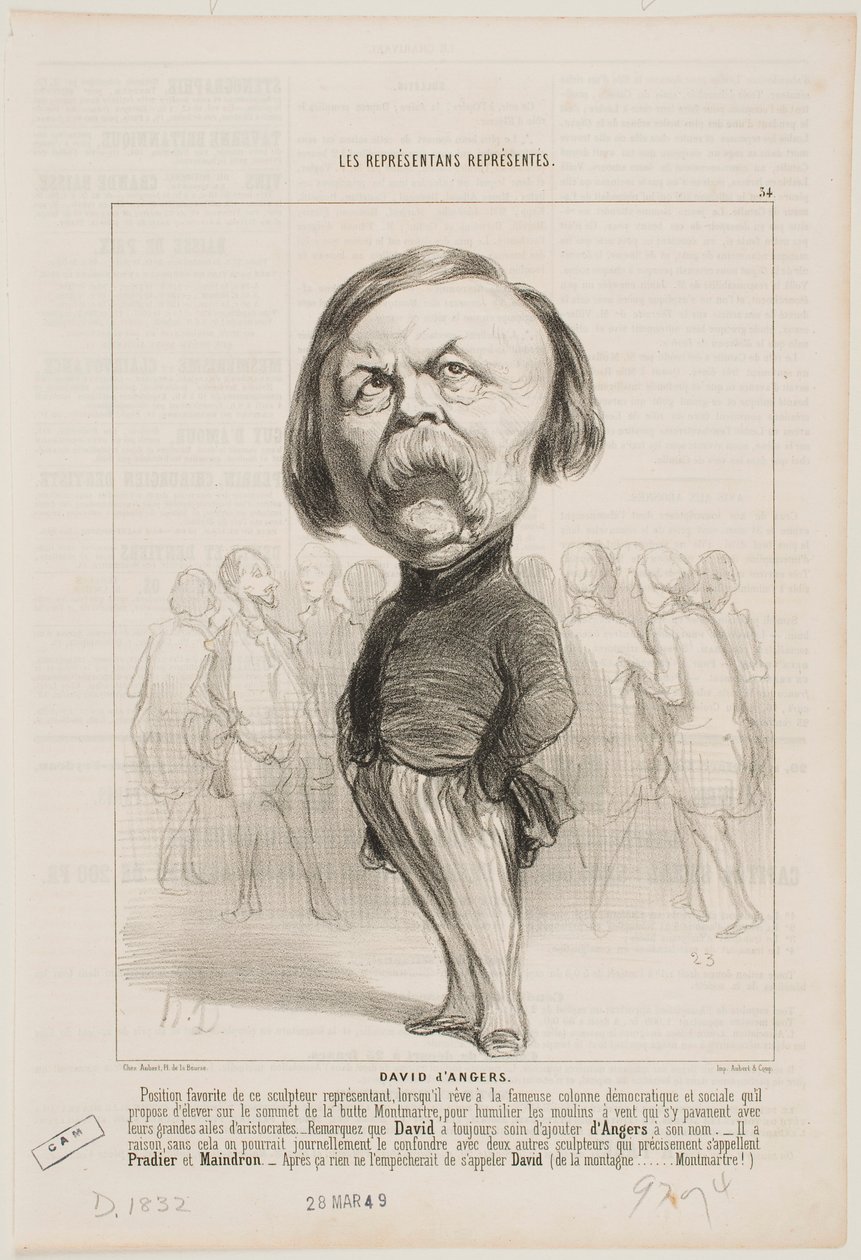 David D’Angers door Honoré Daumier