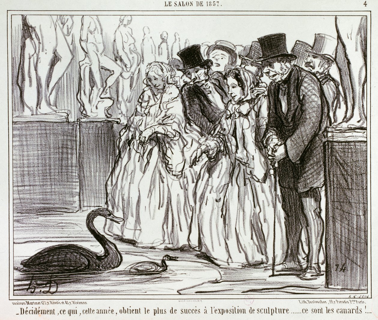 Beslist, wat dit jaar het meeste succes behaalt op de beeldhouwtentoonstelling... / 4. door Honoré Daumier