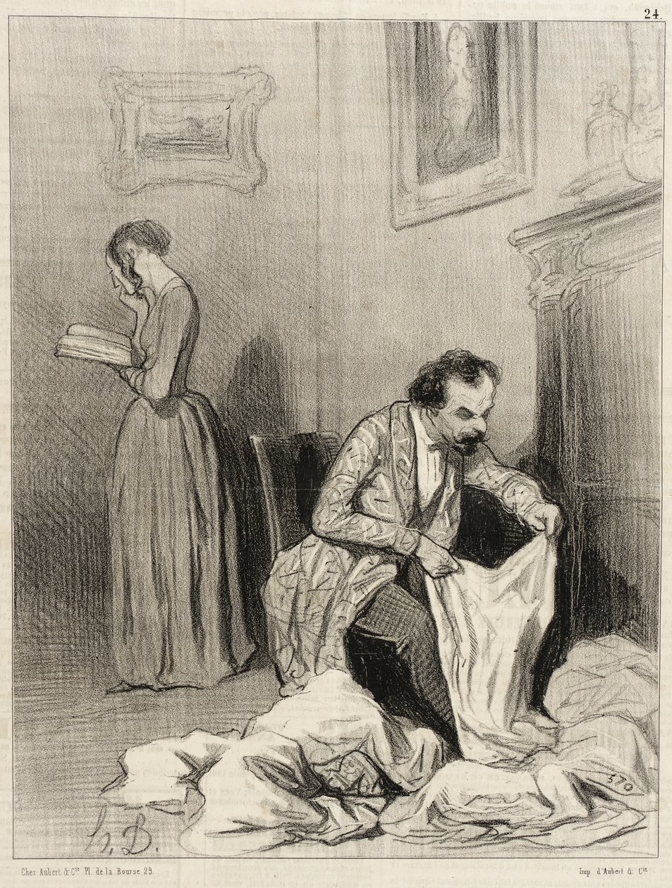 Sinds Virginie de zevende eervolle vermelding heeft gekregen... door Honoré Daumier