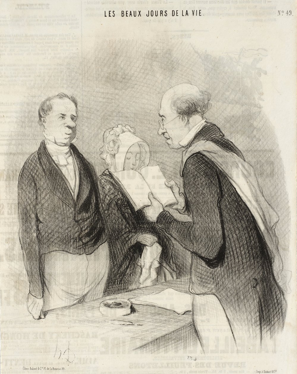 Voor de burgemeester door Honoré Daumier