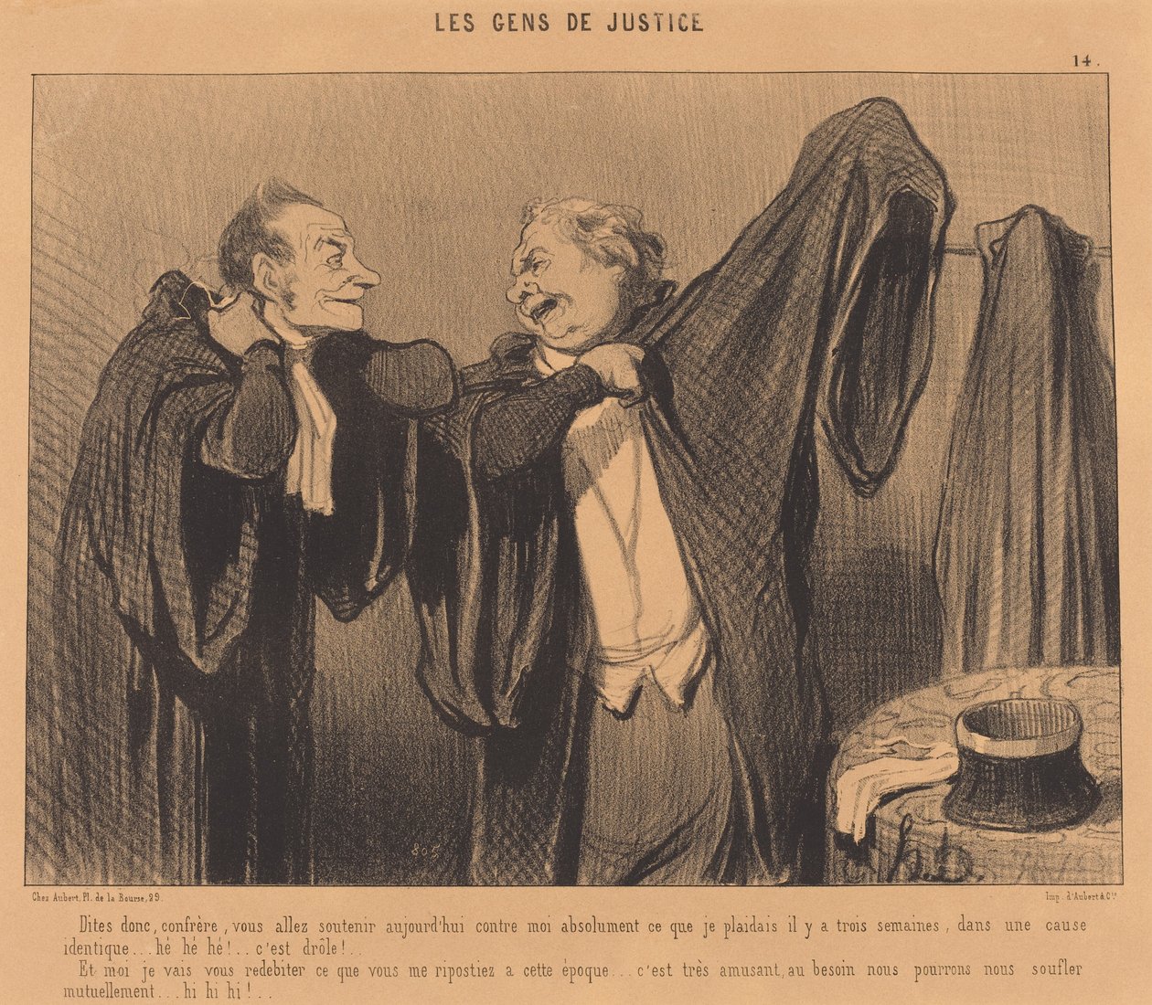 Sagen Sie mal, Kollege, Sie werden unterstützen... door Honoré Daumier