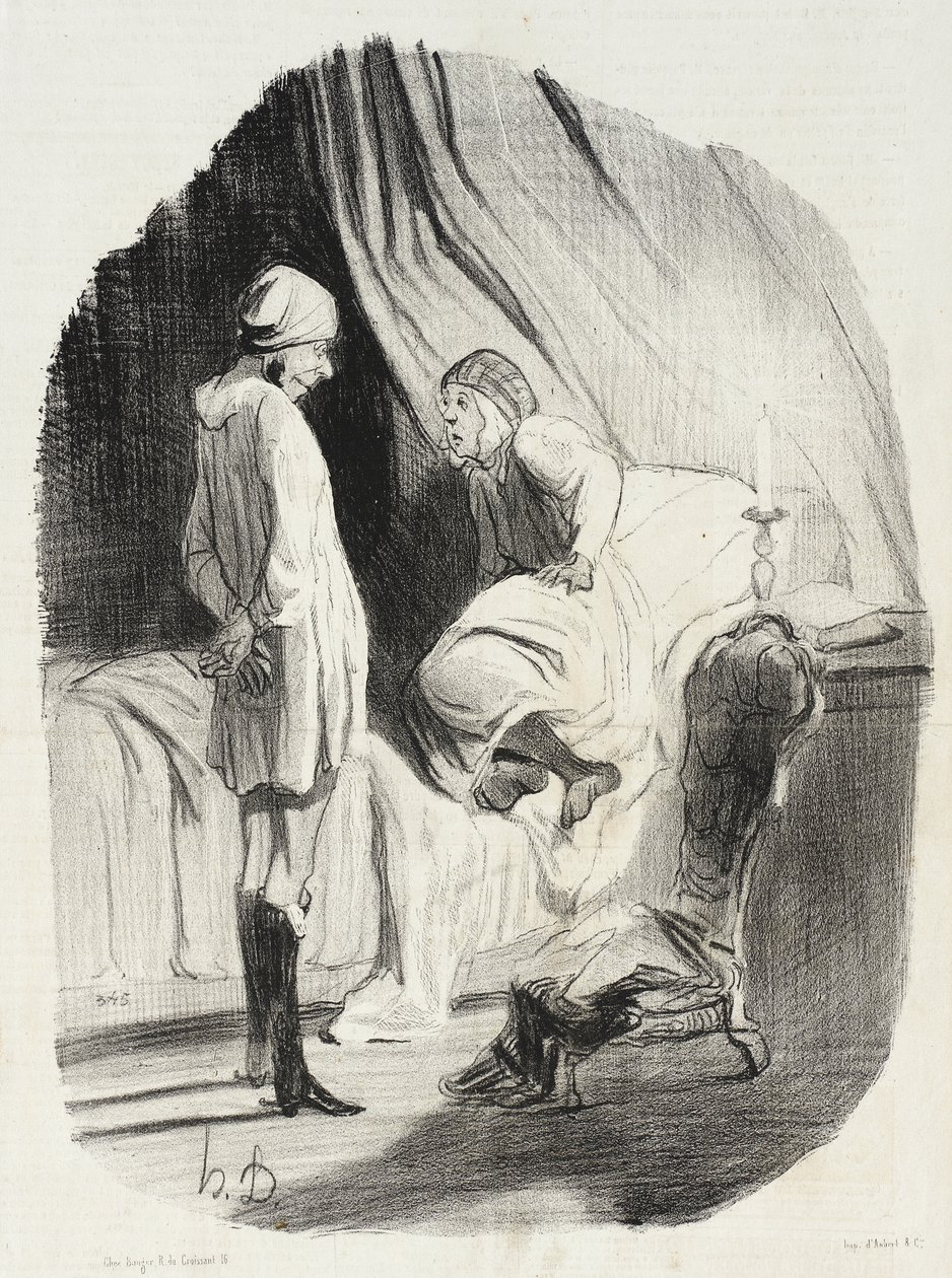 Nou, mijn Didine, hebben we genoeg gedanst... door Honoré Daumier