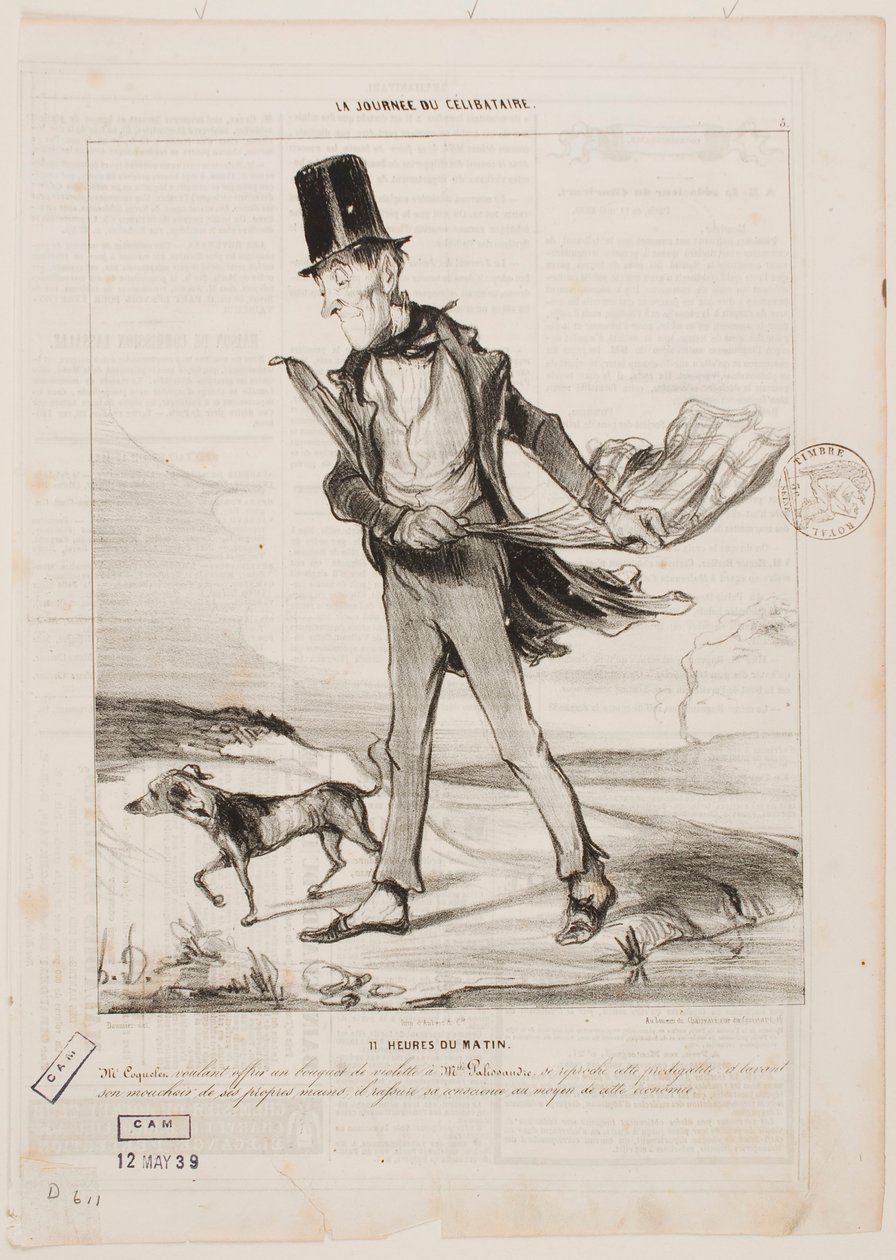 Elf uur ’s ochtends door Honoré Daumier