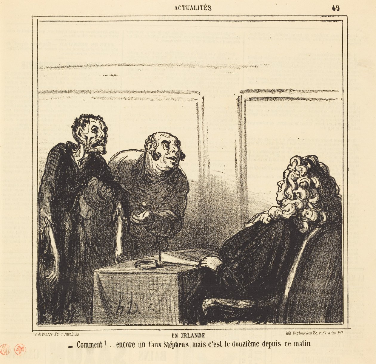 In Ierland door Honoré Daumier