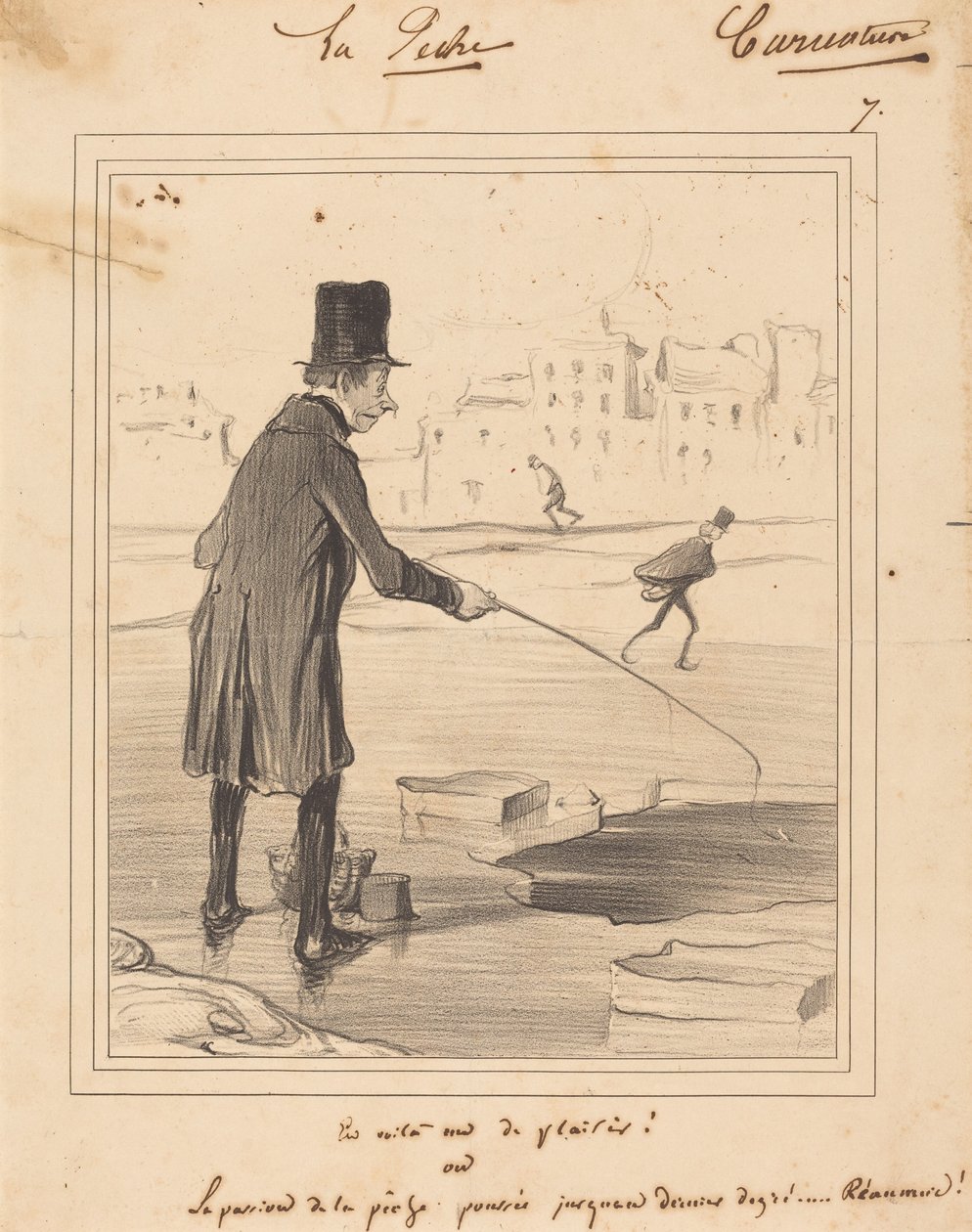 Daar heb je er een die zich vermaakt! door Honoré Daumier