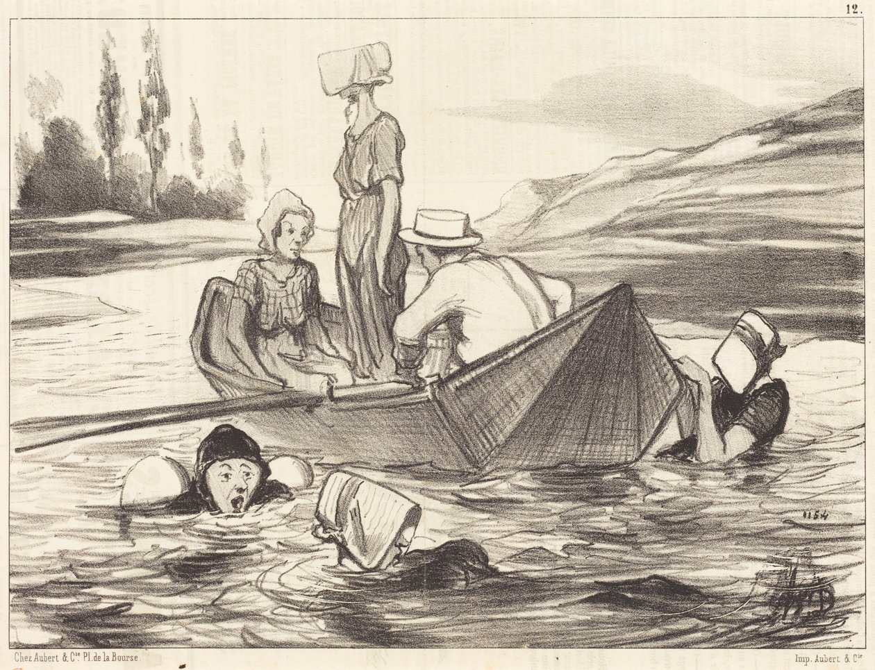 In open water door Honoré Daumier