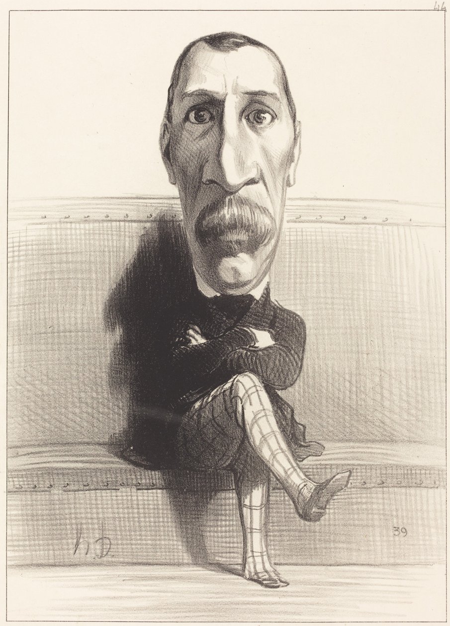 Eus. Isidore Buvignier door Honoré Daumier