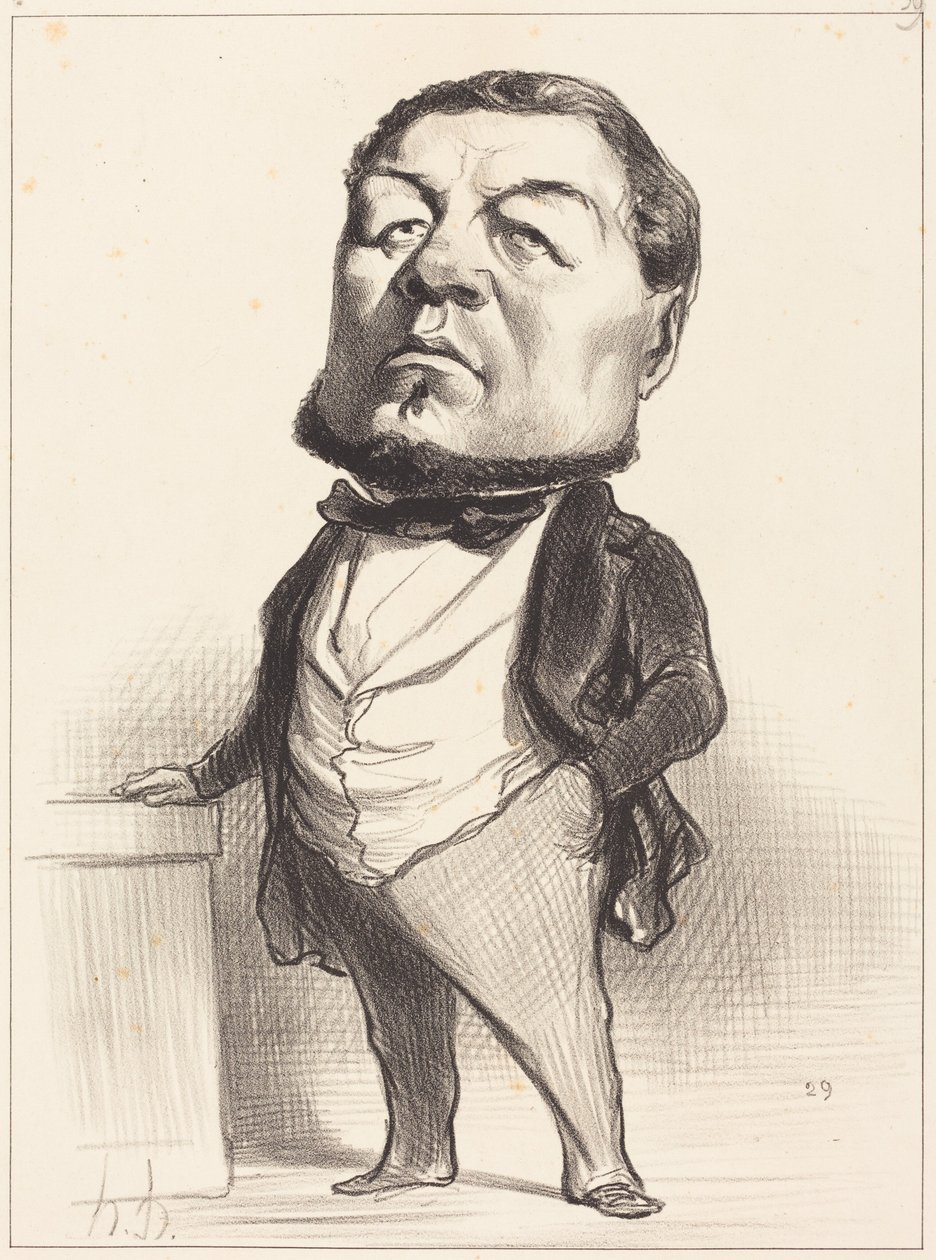 F.J. Ducoux door Honoré Daumier