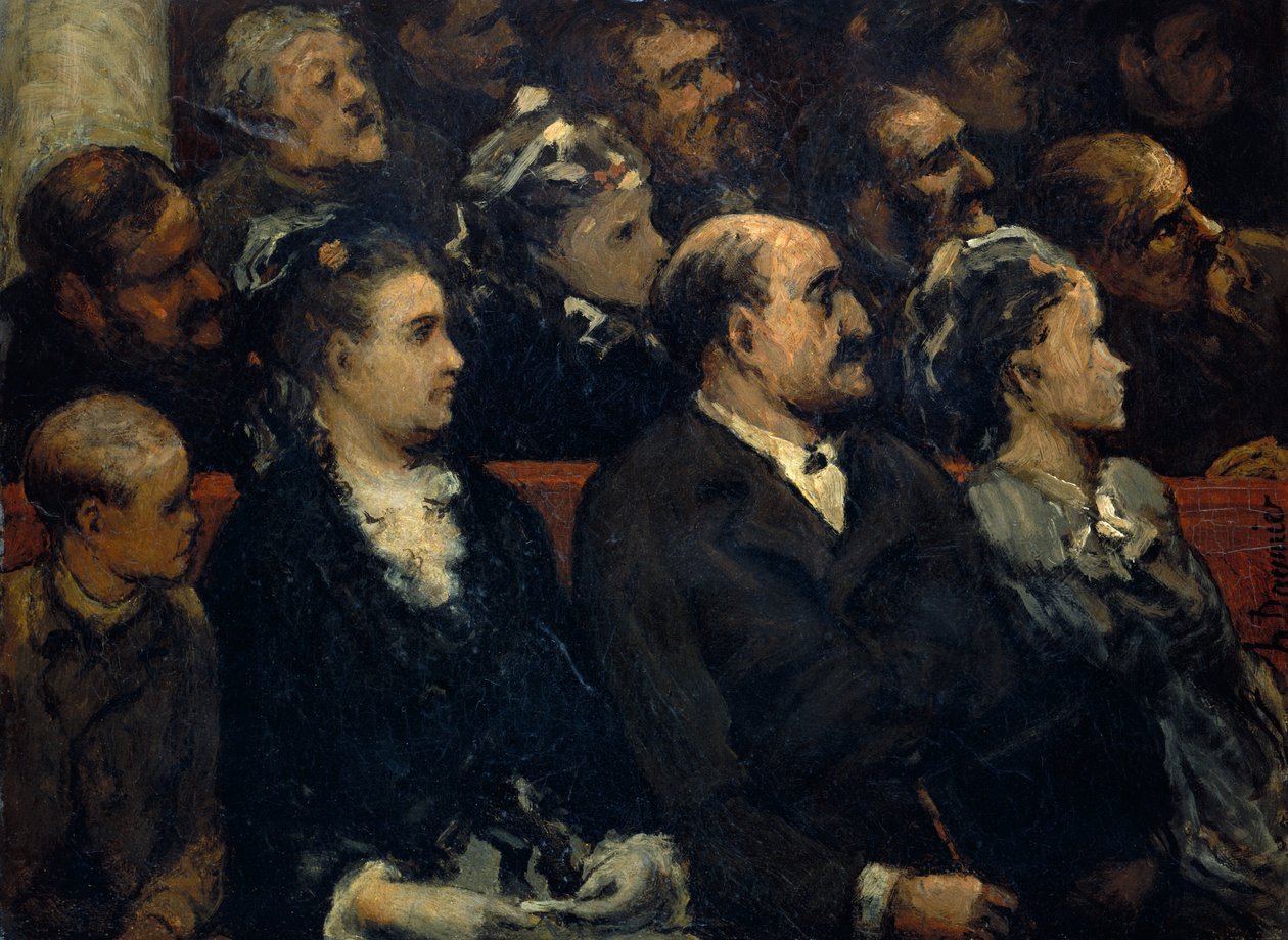 Frans theater door Honoré Daumier