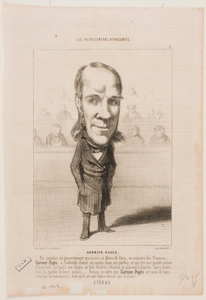 Garnier-Pagès door Honoré Daumier