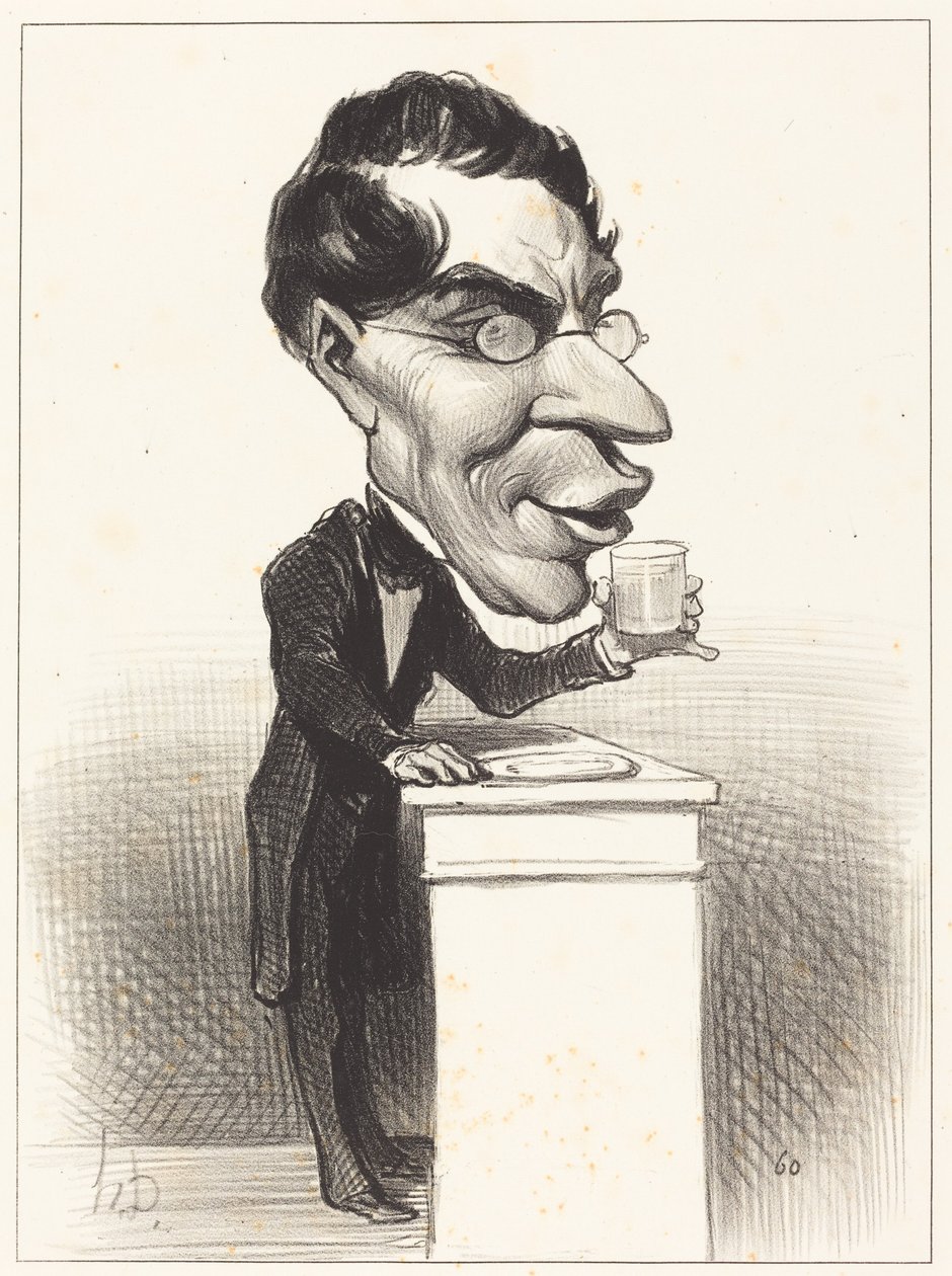H.M. Augustin Corne door Honoré Daumier