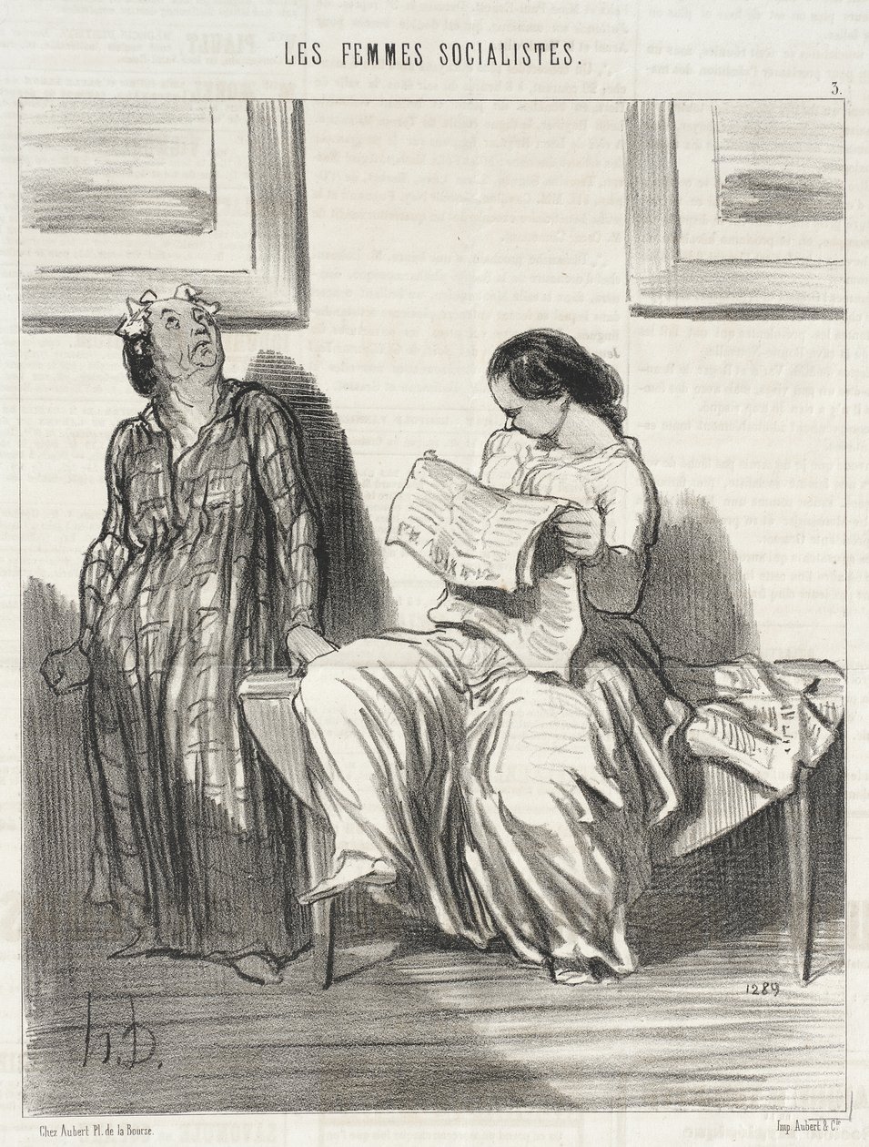Het schijnt dat de clubs... gesloten gaan worden... door Honoré Daumier