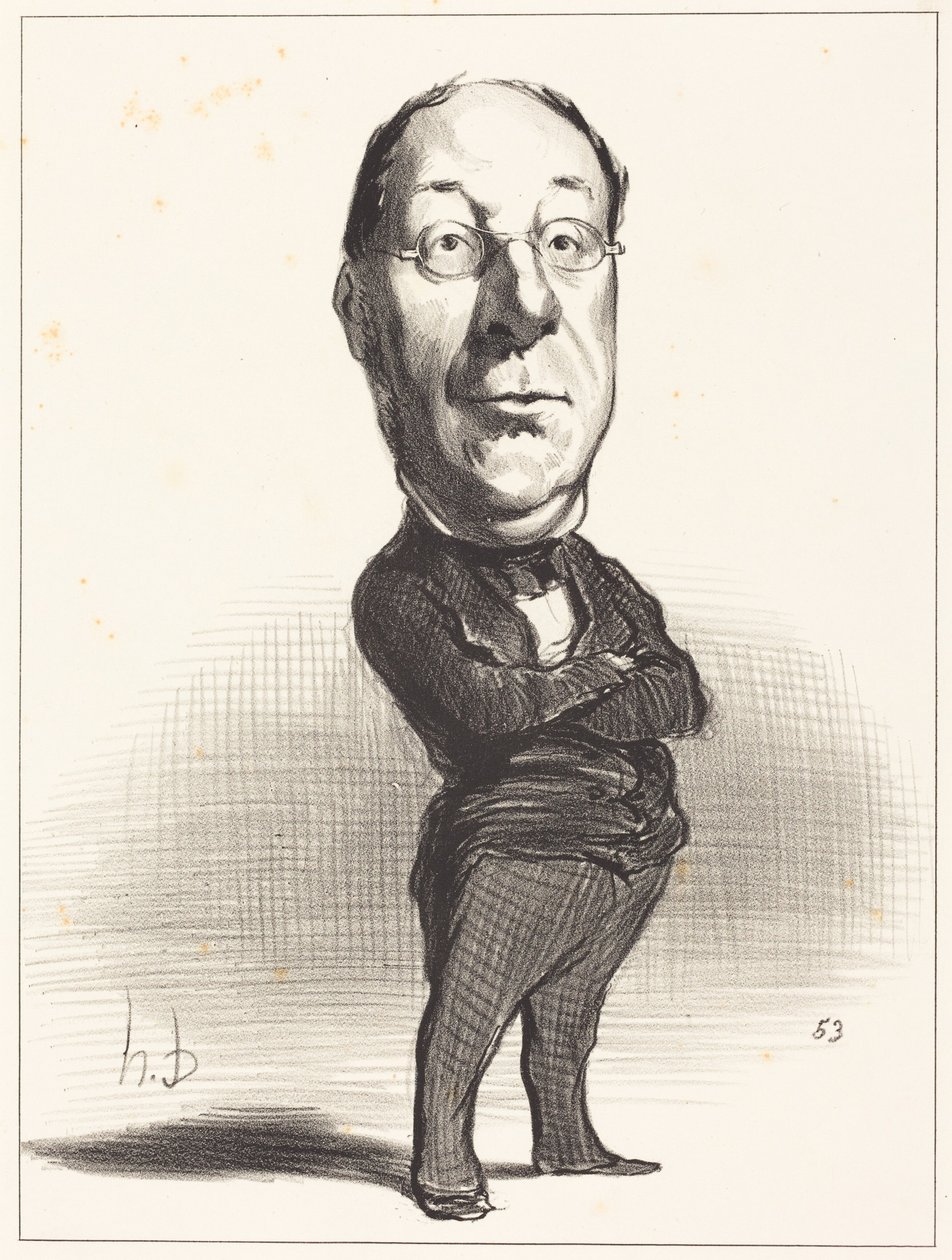 J.-B. Gustave de Laboulie door Honoré Daumier