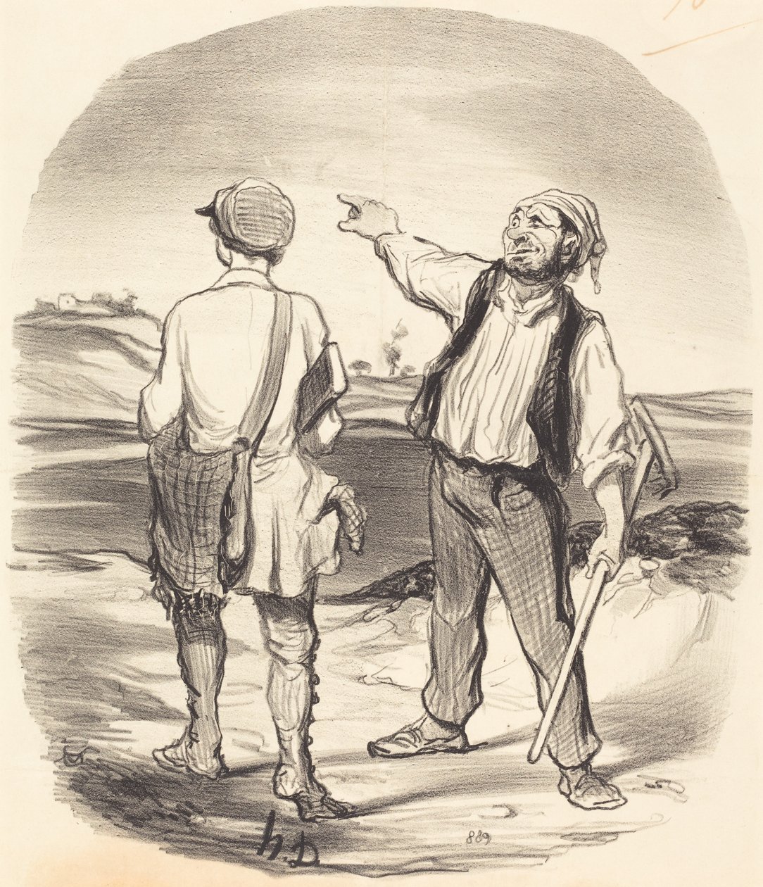 Ik zag een haas... acht dagen geleden! door Honoré Daumier