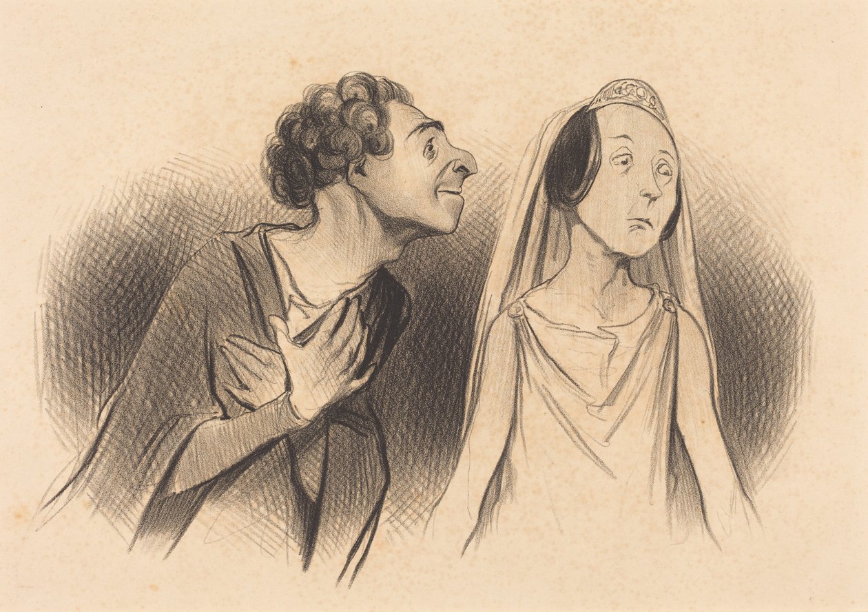 Ik vertrek verliefder dan... ooit... door Honoré Daumier
