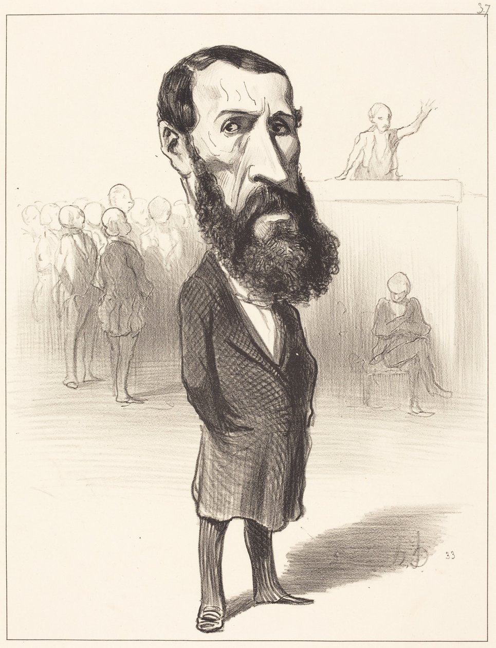 Jean-Louis Greppo door Honoré Daumier
