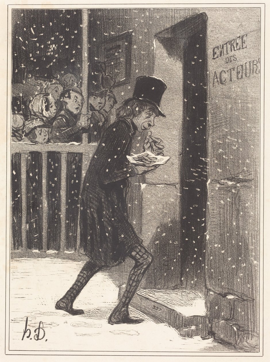 De acteur van de Funambules door Honoré Daumier