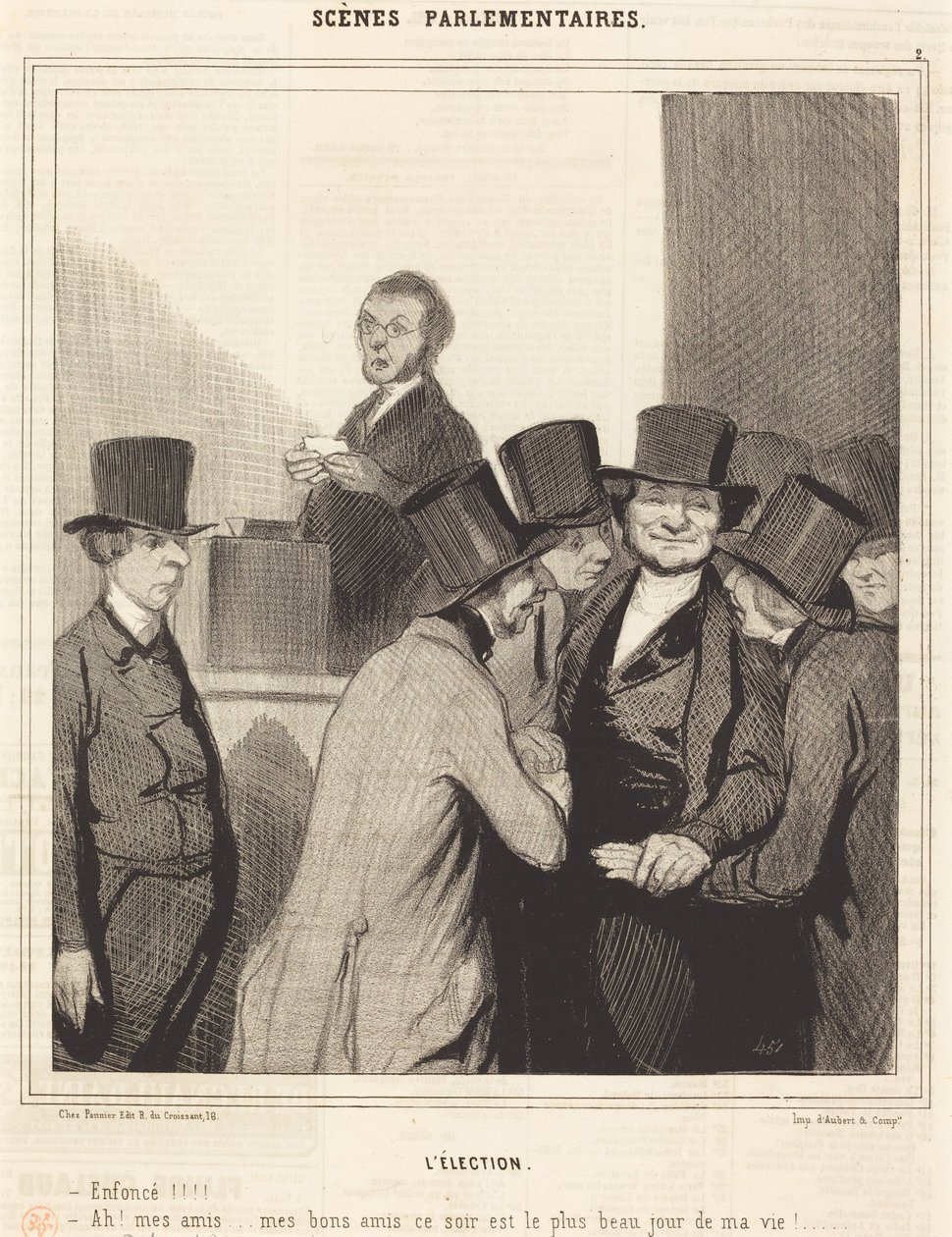 De verkiezing door Honoré Daumier