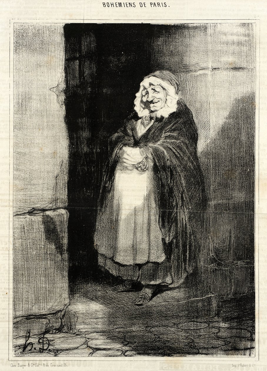 De wandelaarster door Honoré Daumier
