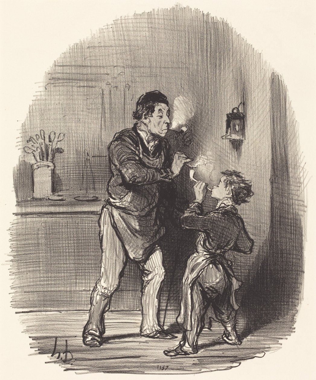 De filosofische voddenhandelaar door Honoré Daumier