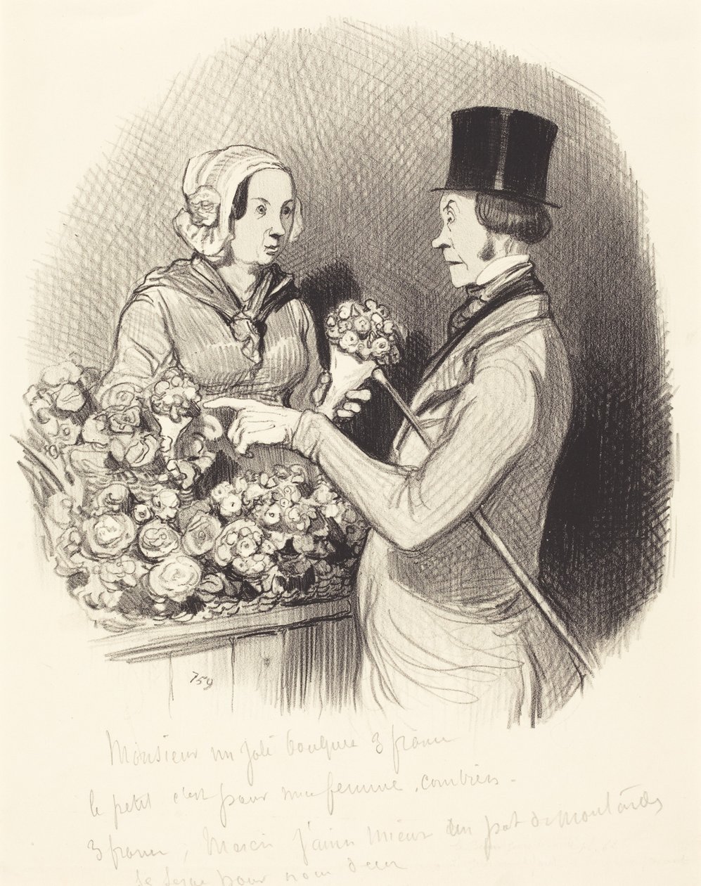 De dag waarop men galant moet zijn door Honoré Daumier