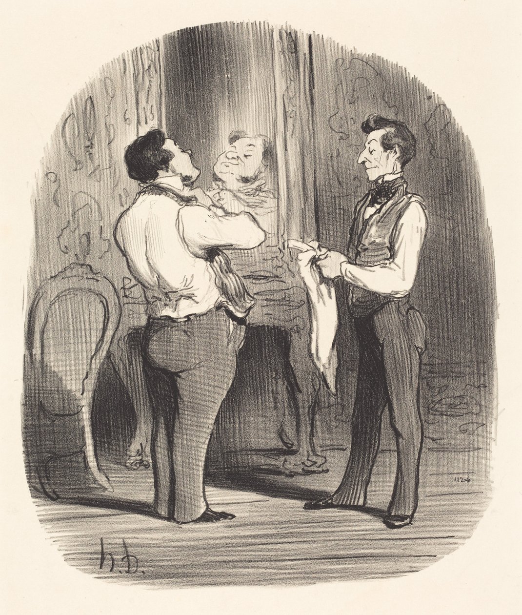 De dag waarop het erom gaat een verovering te doen door Honoré Daumier