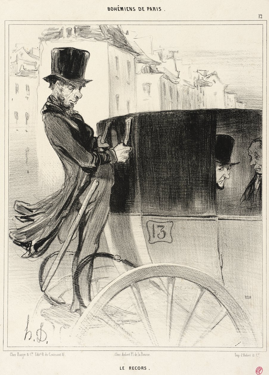 Le Recors door Honoré Daumier