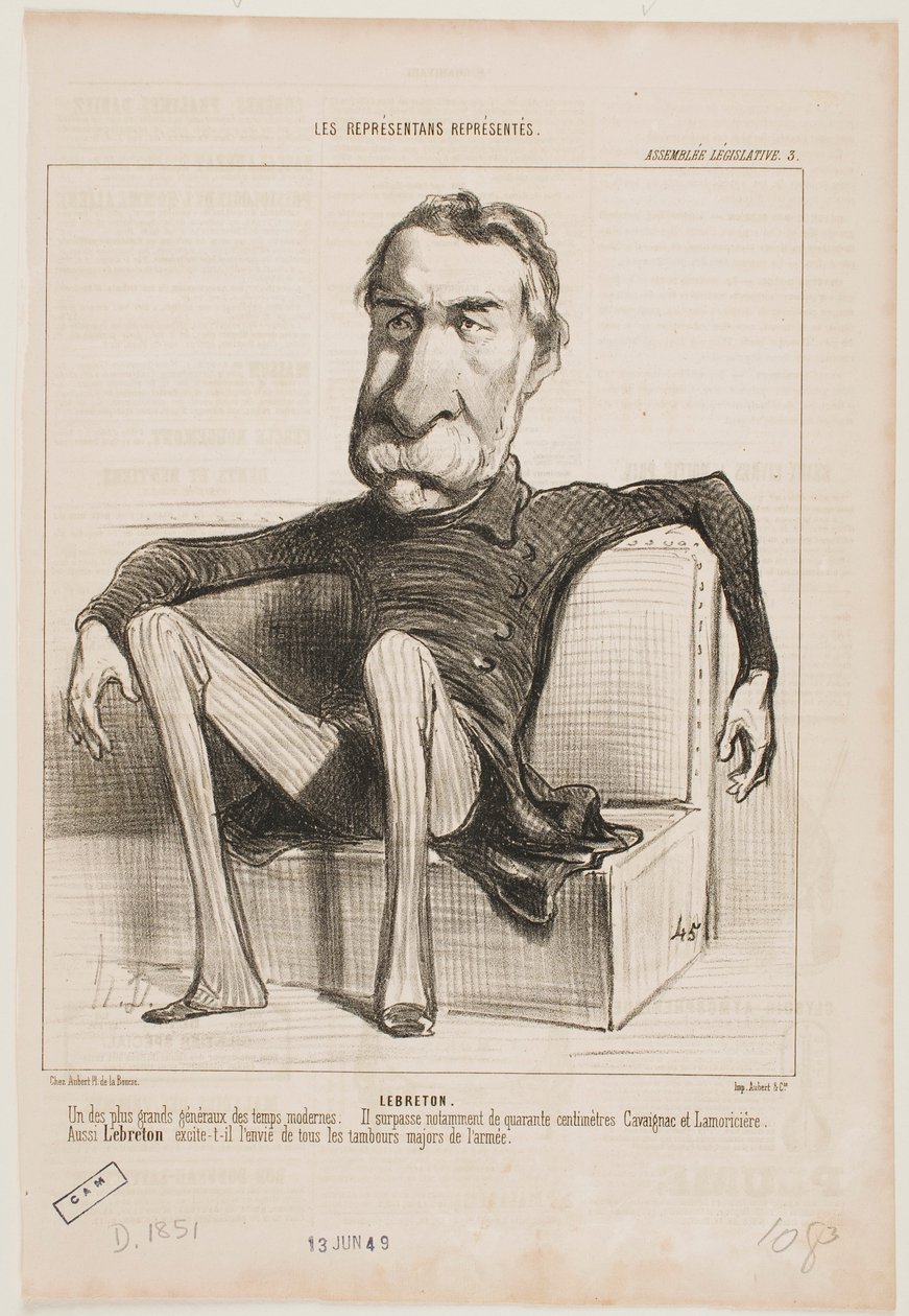 Lebreton door Honoré Daumier