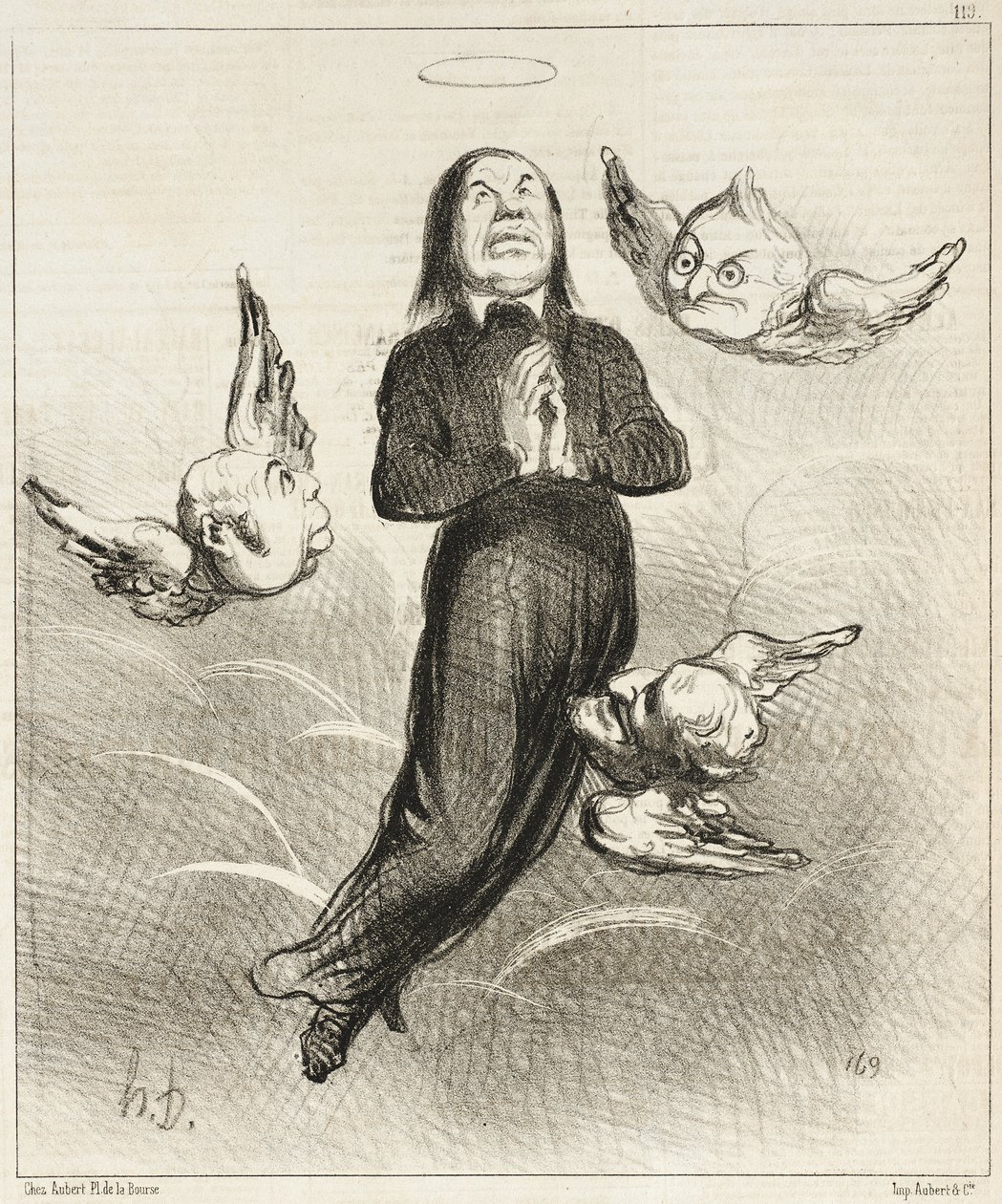 Legende van het jaar 1850 door Honoré Daumier