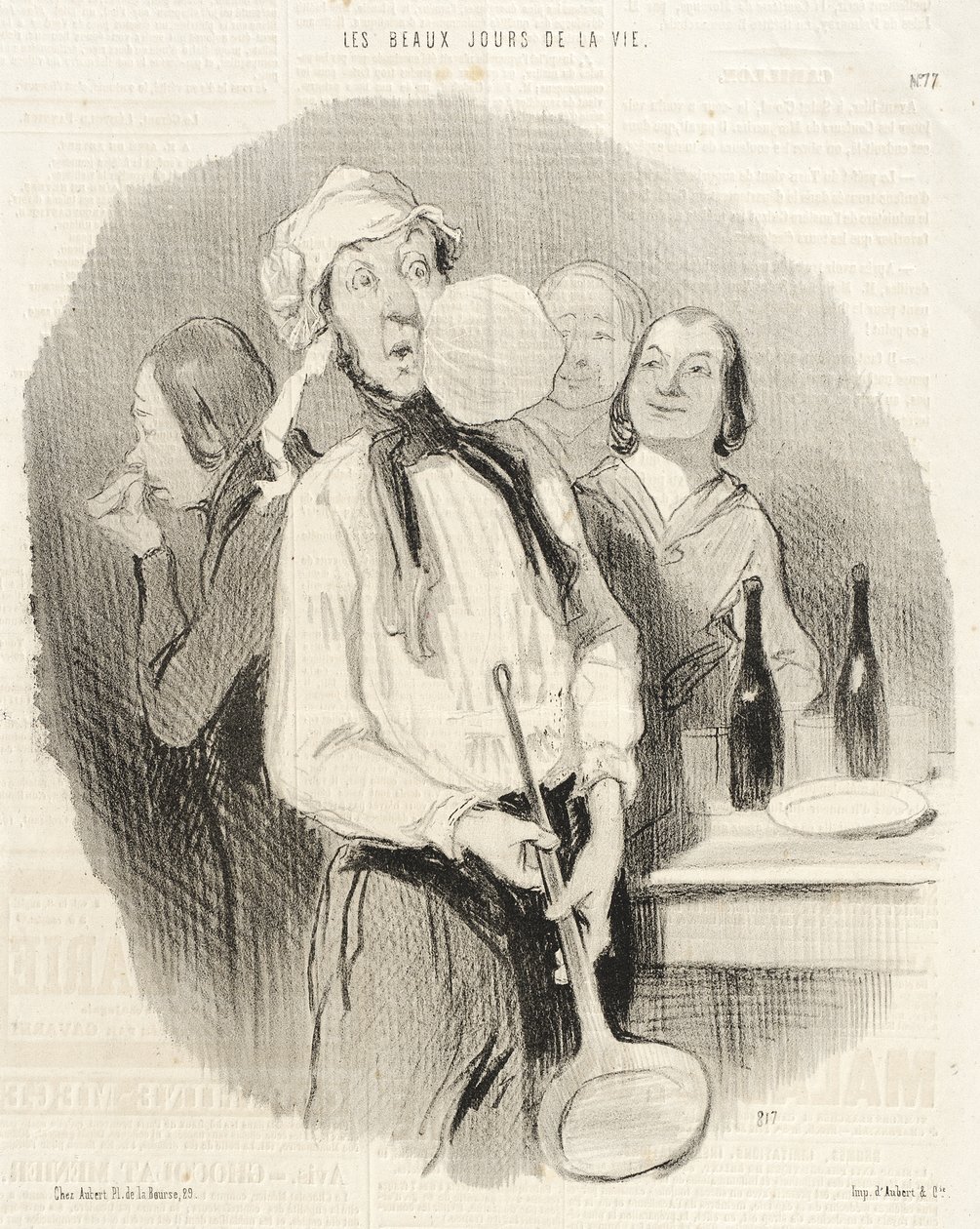 De crêpes door Honoré Daumier