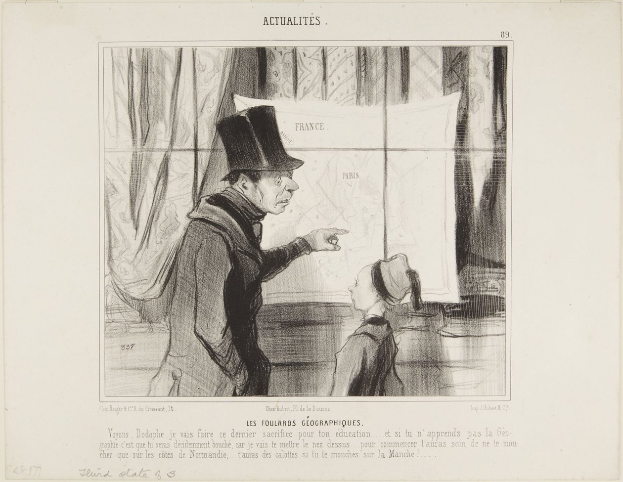 De geografische sjaals door Honoré Daumier