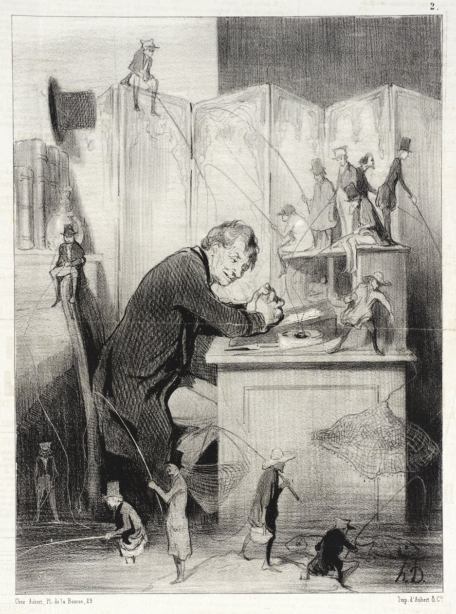 De verbeelding, reeks prenten door Honoré Daumier